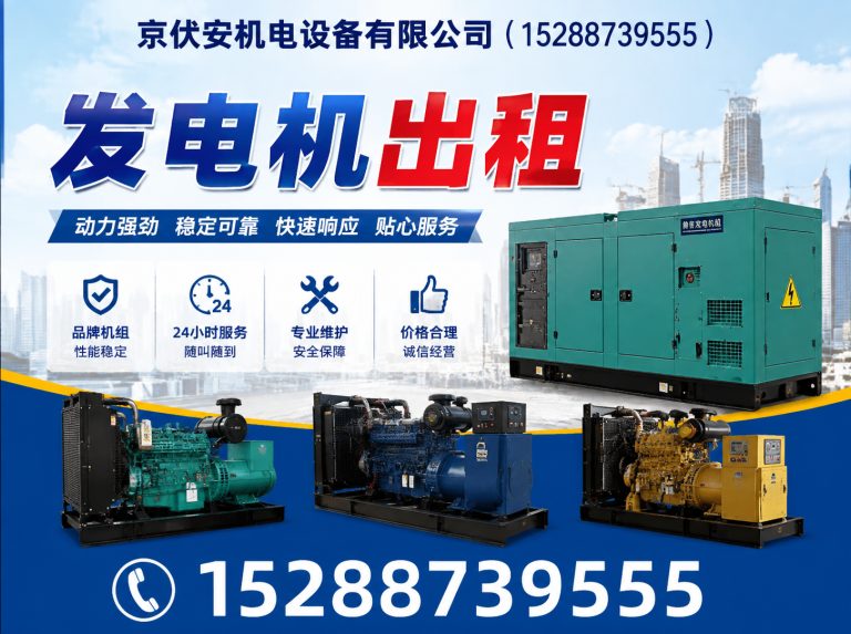 朝阳柴油发电机组出租展示图