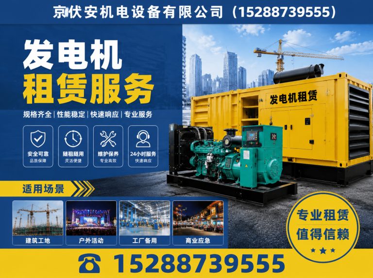 朝阳发电车租赁展示图